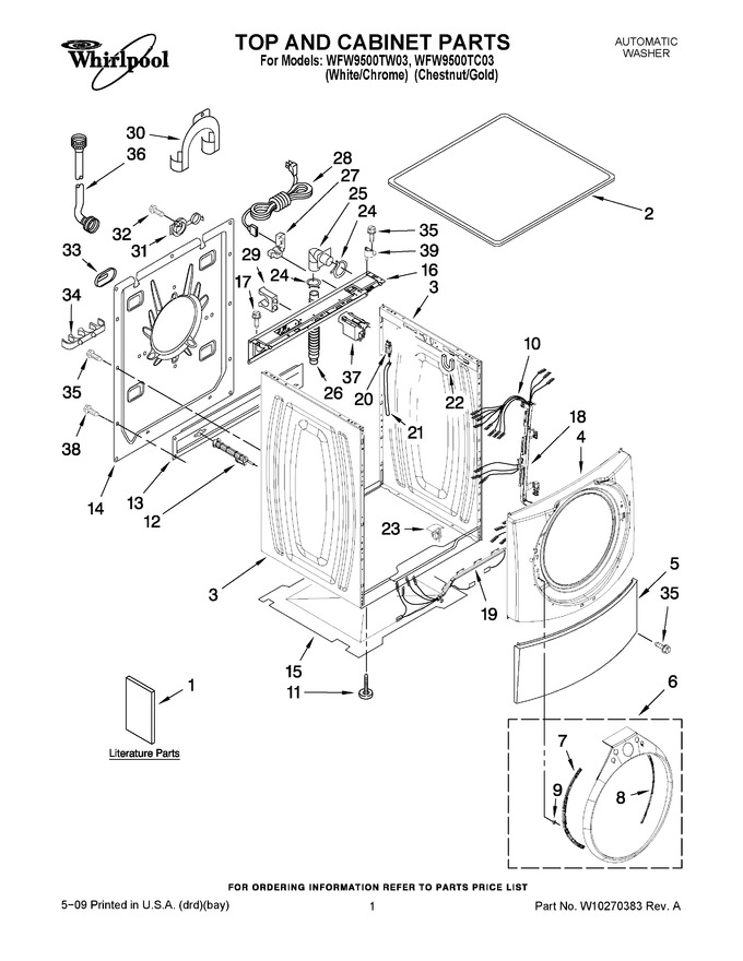 Diagram for WFW9500TC03