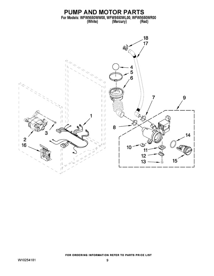 Diagram for WFW9550WR00