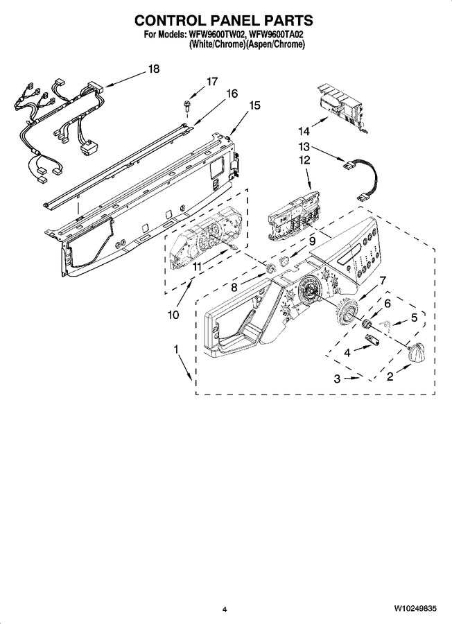 Diagram for WFW9600TA02