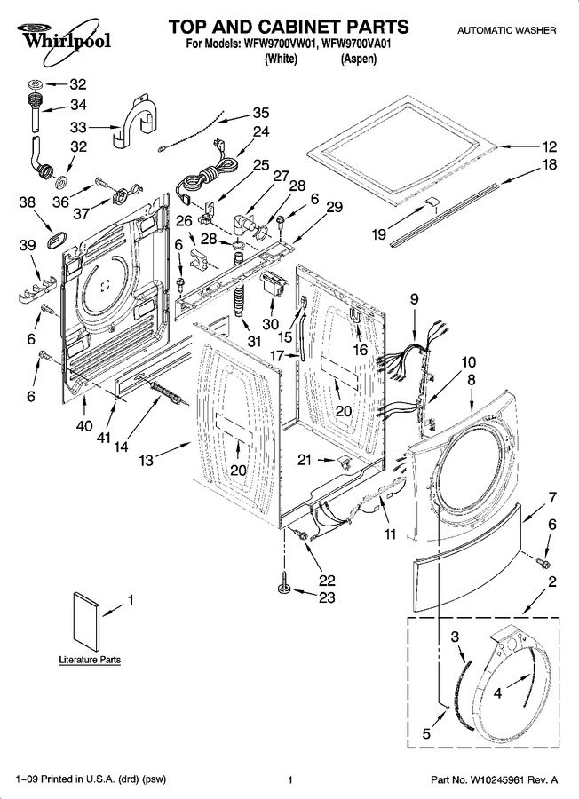 Diagram for WFW9700VA01