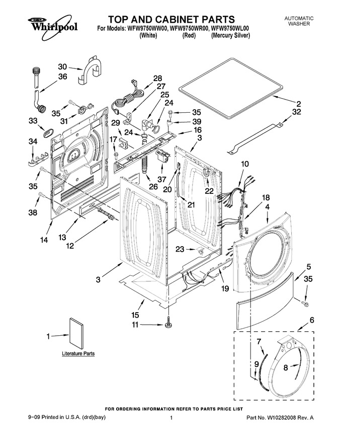 Diagram for WFW9750WR00