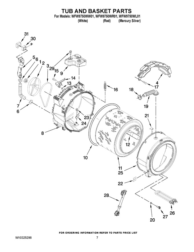 Diagram for WFW9750WW01