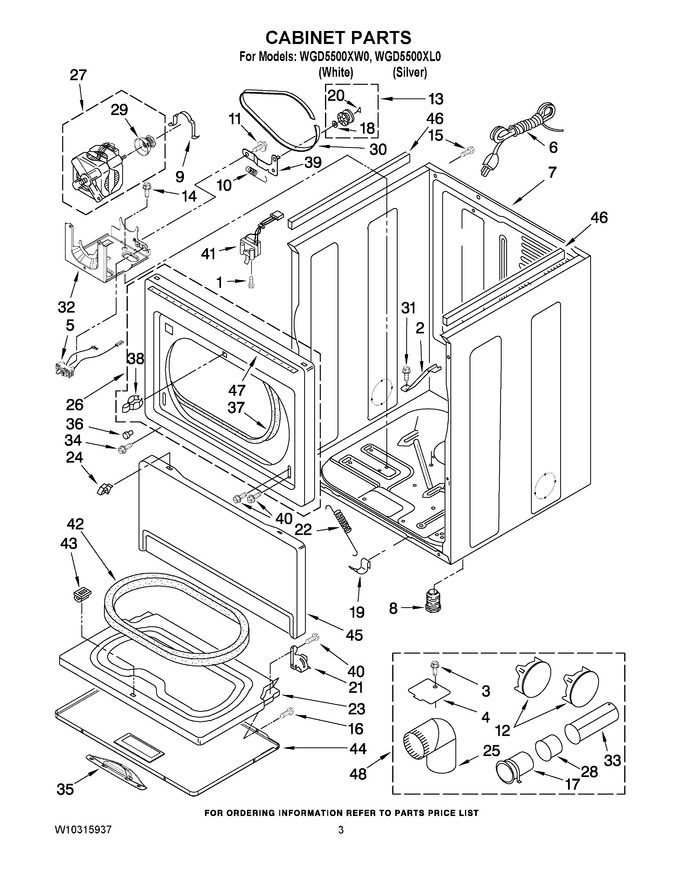 Diagram for WGD5500XW0