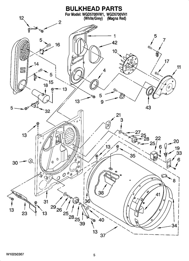 Diagram for WGD5700VH1