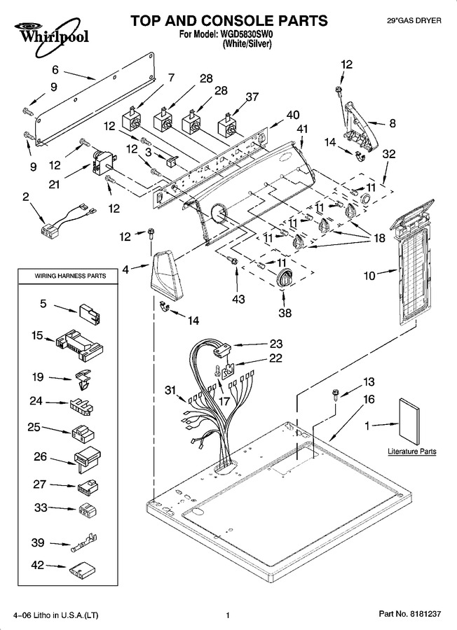 Diagram for WGD5830SW0