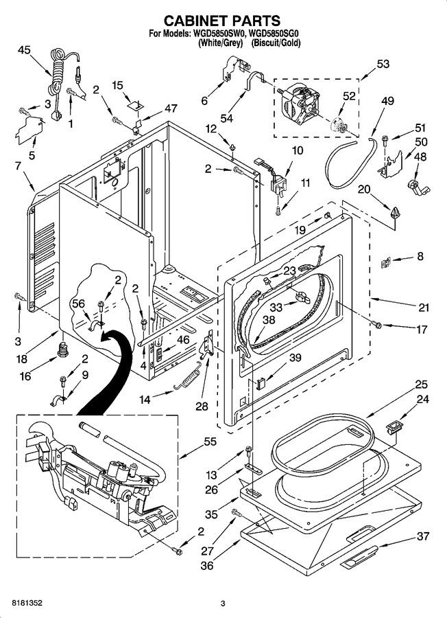 Diagram for WGD5850SG0