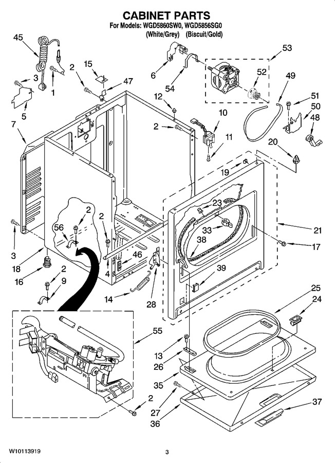 Diagram for WGD5860SW0