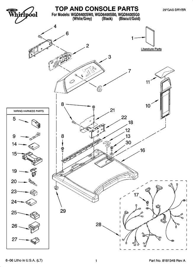 Diagram for WGD6400SW0