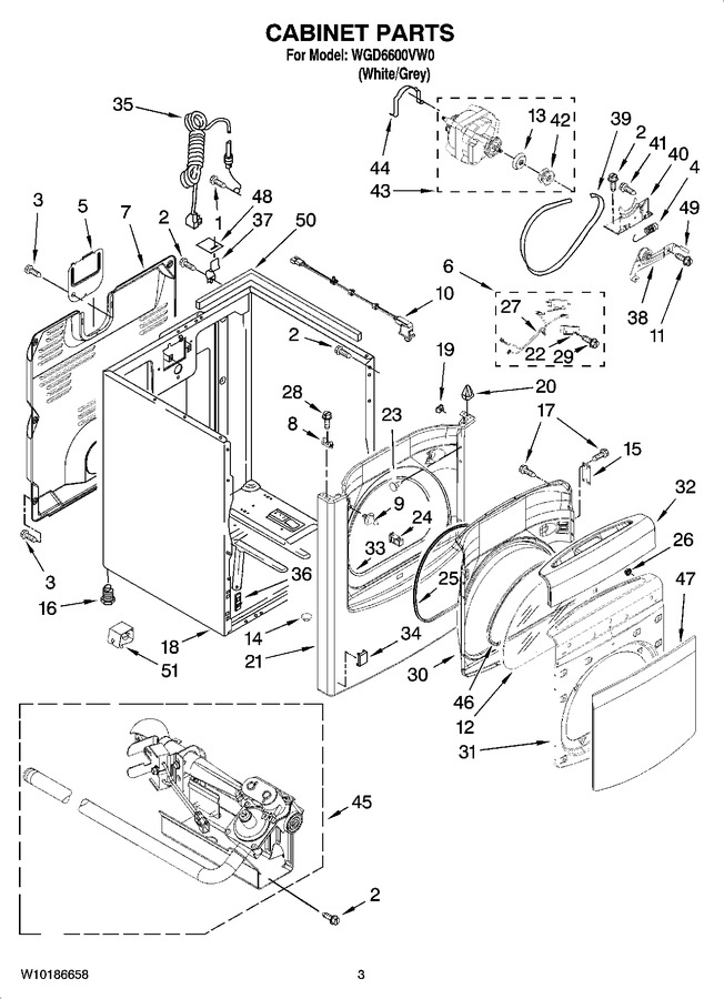 Diagram for WGD6600VW0