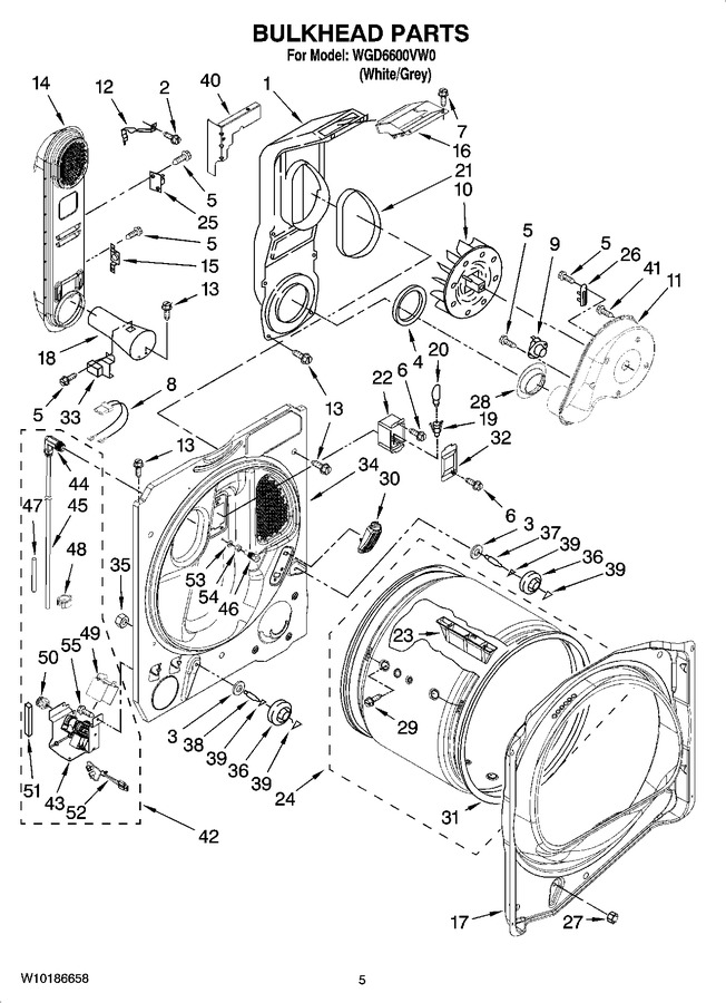 Diagram for WGD6600VW0