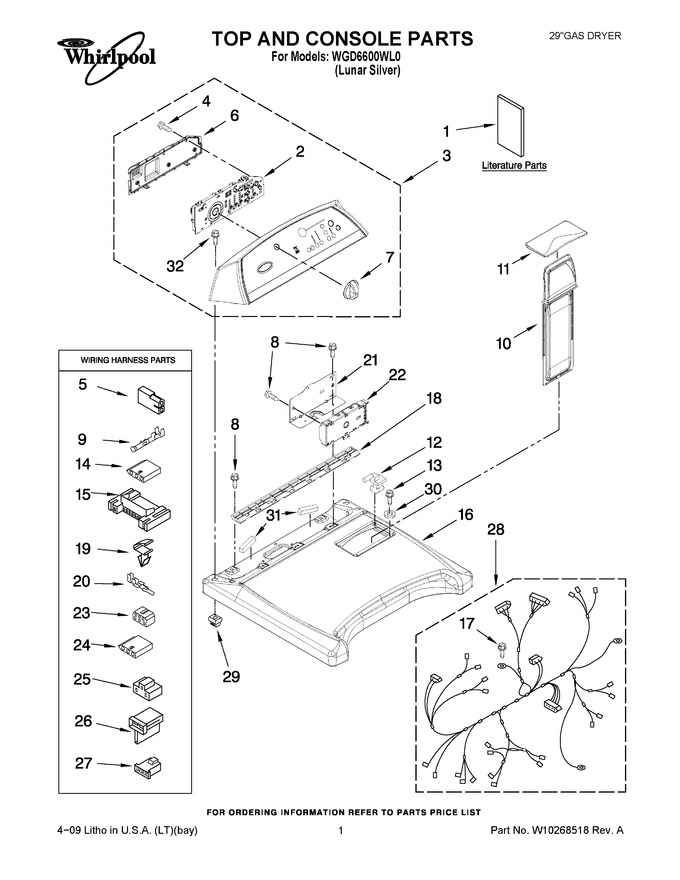 Diagram for WGD6600WL0