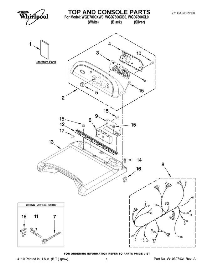 Diagram for WGD7800XL0