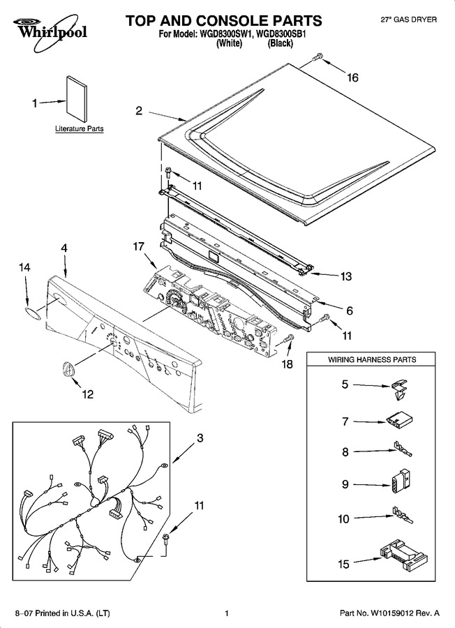 Diagram for WGD8300SB1