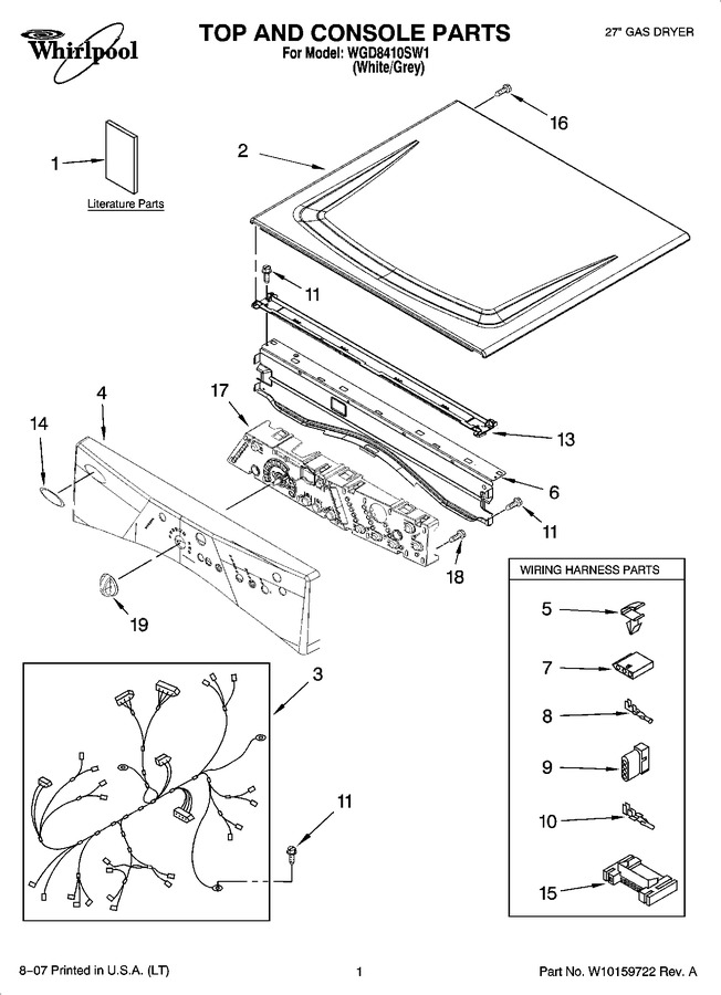 Diagram for WGD8410SW1