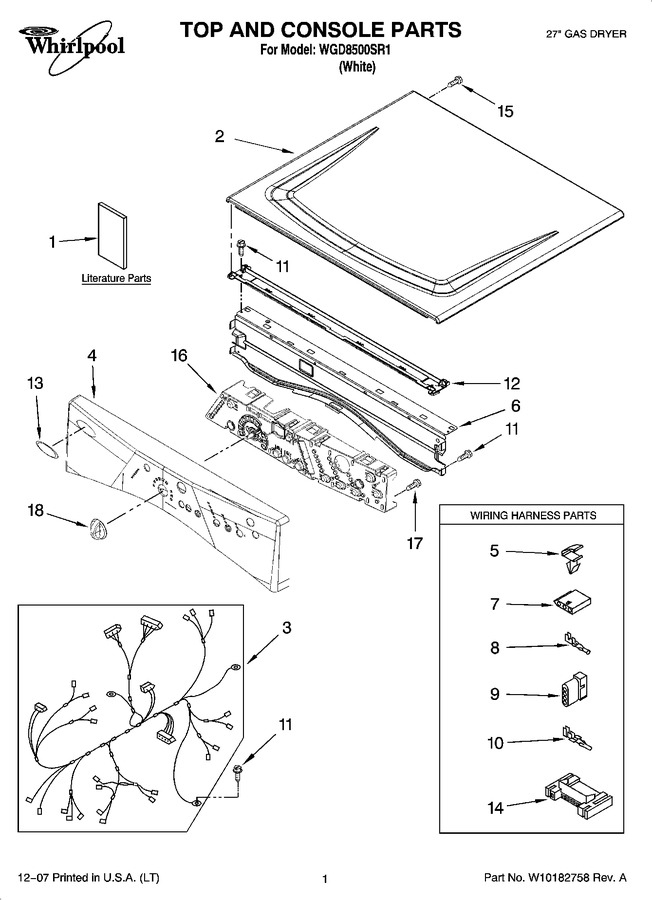 Diagram for WGD8500SR1