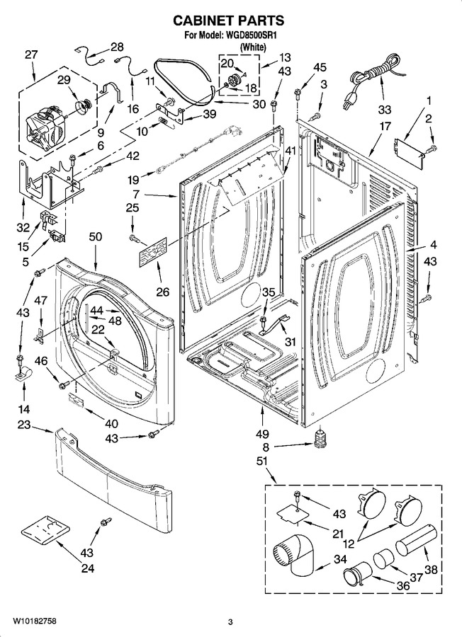 Diagram for WGD8500SR1