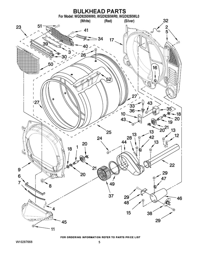Diagram for WGD9250WW0