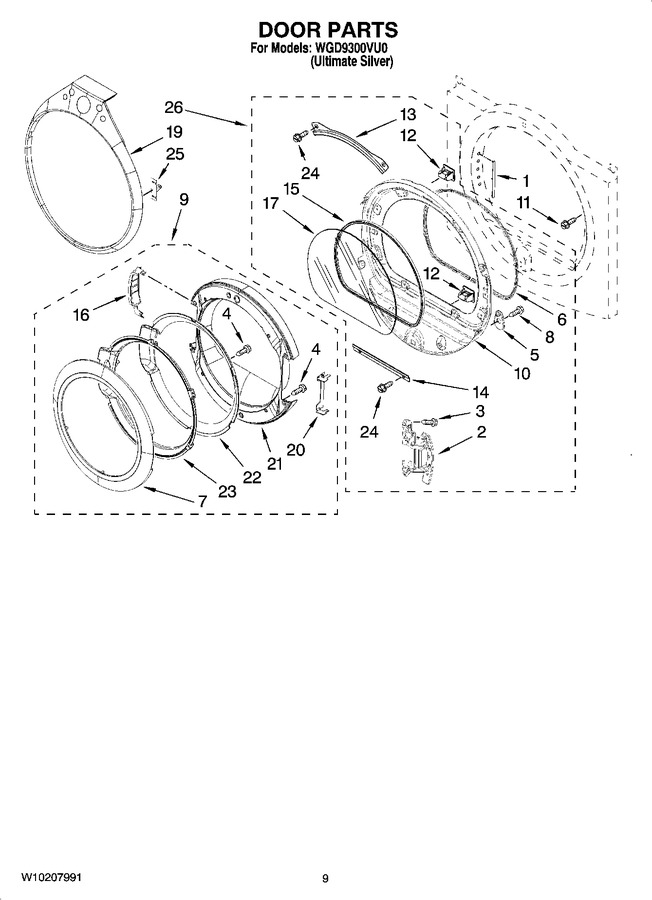 Diagram for WGD9300VU0