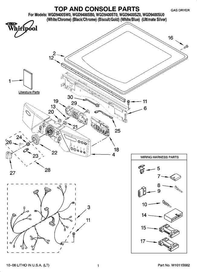 Diagram for WGD9400ST0