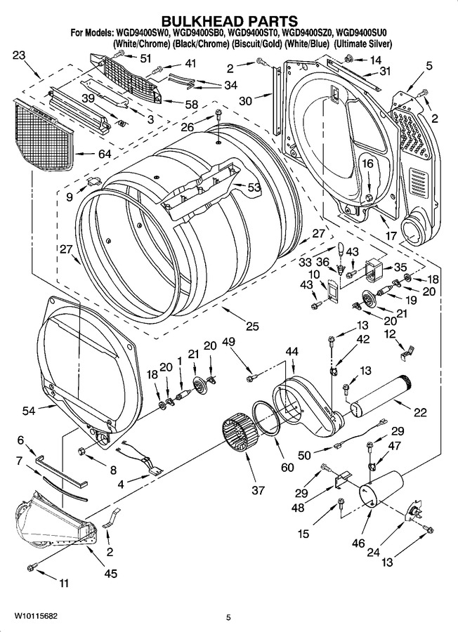 Diagram for WGD9400SB0