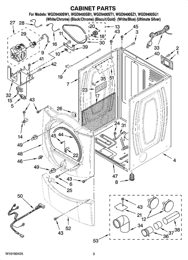 Diagram for WGD9400ST1