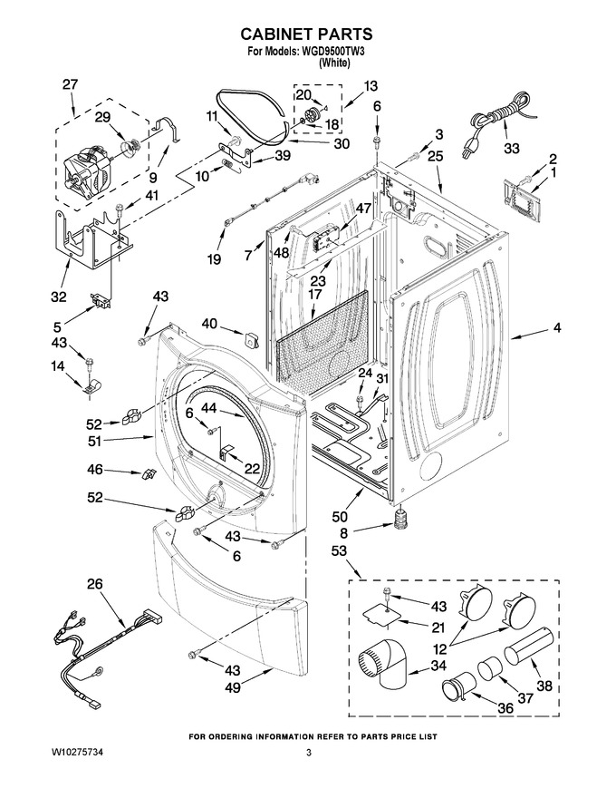 Diagram for WGD9500TW3
