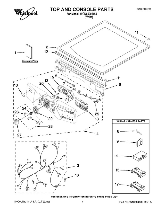 Diagram for WGD9500TW4
