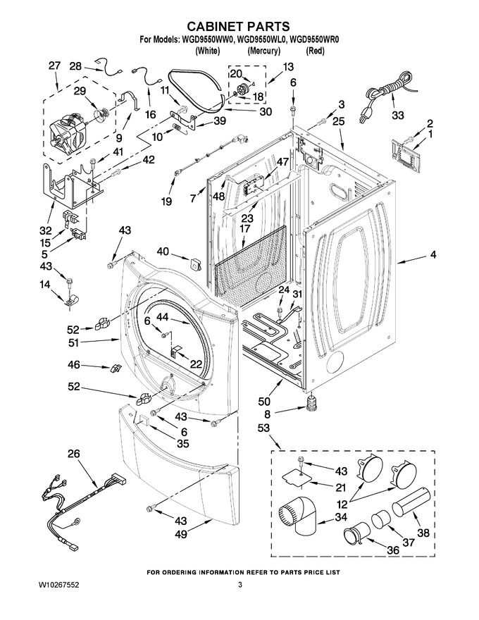 Diagram for WGD9550WW0