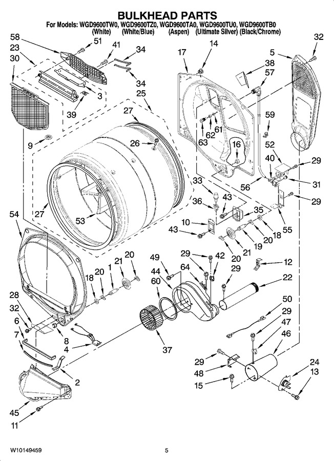 Diagram for WGD9600TB0