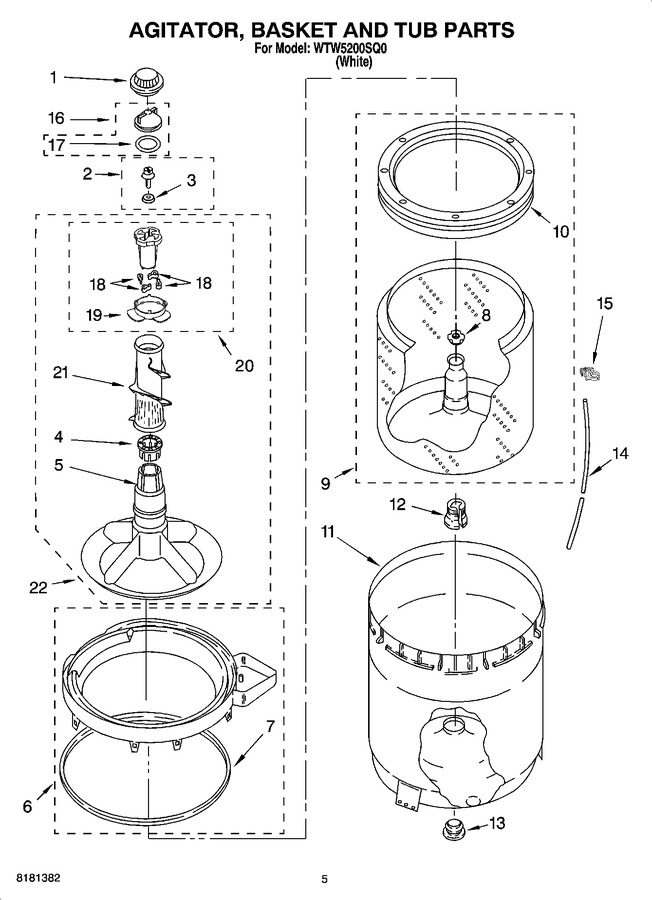 Diagram for WTW5200SQ0