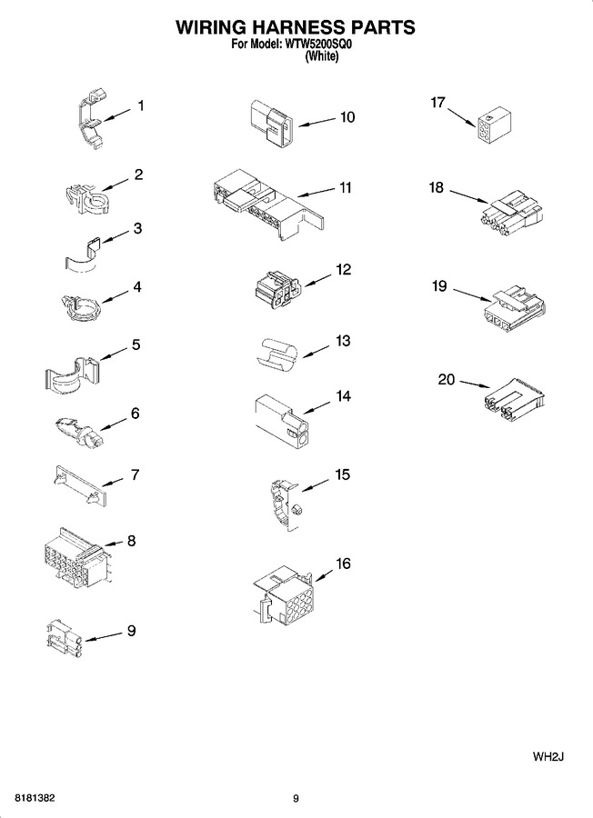 Diagram for WTW5200SQ0