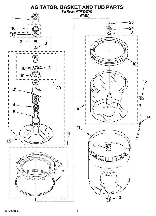 Diagram for WTW5200VQ1