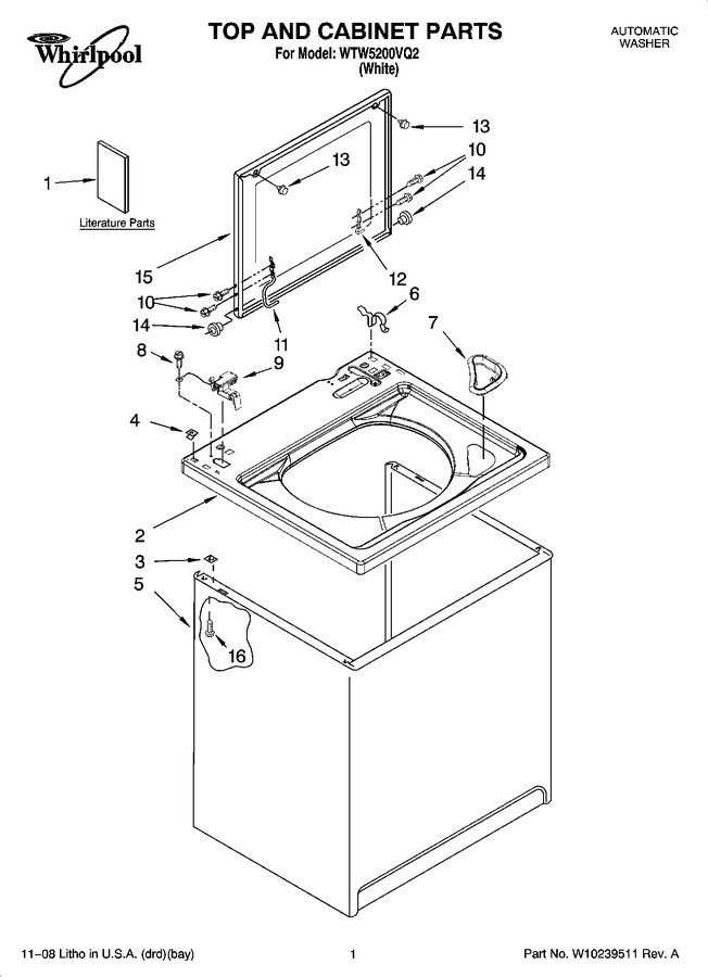 Diagram for WTW5200VQ2