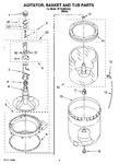 Diagram for 03 - Agitator, Basket And Tub Parts