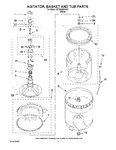 Diagram for 03 - Agitator, Basket And Tub Parts