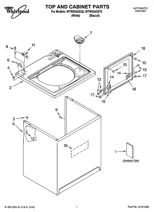 Diagram for WTW5540ST0