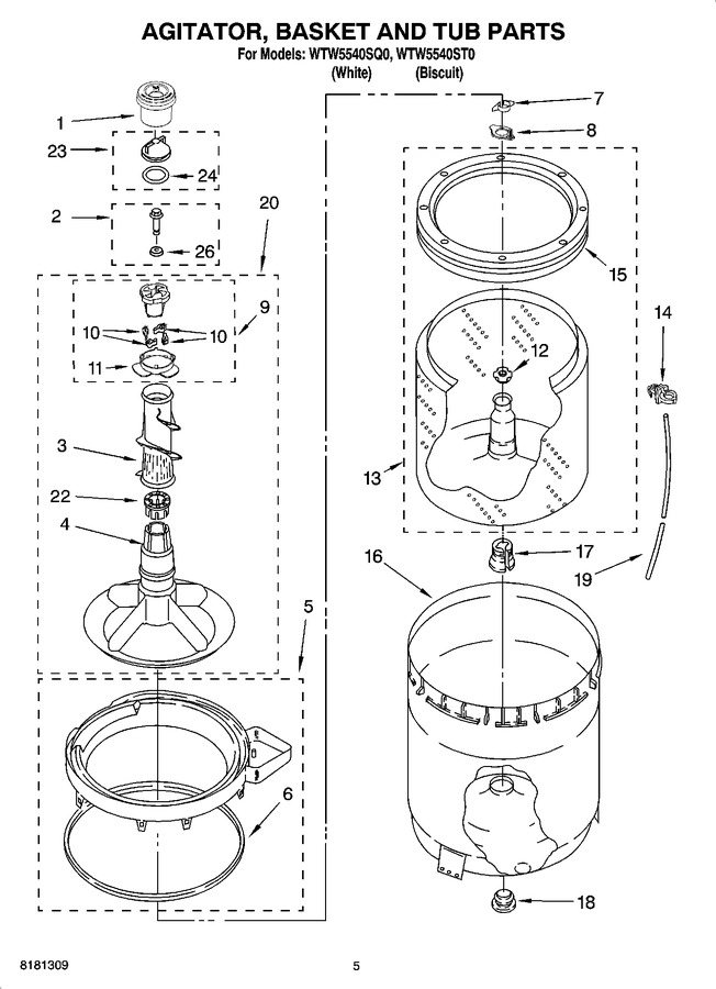 Diagram for WTW5540ST0