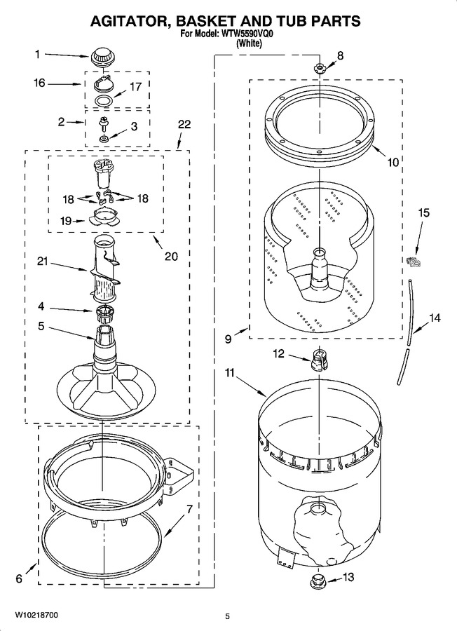 Diagram for WTW5590VQ0