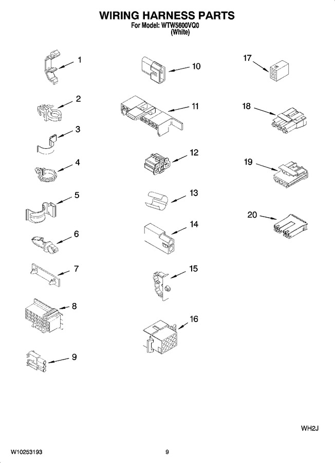 Diagram for WTW5600VQ0