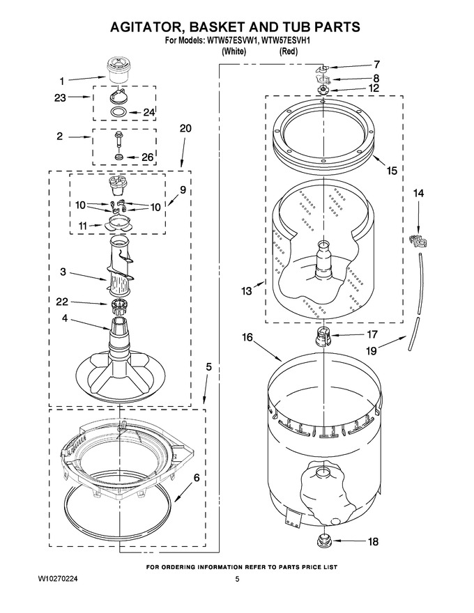Diagram for WTW57ESVW1