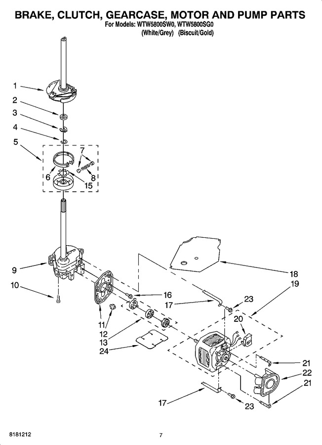 Diagram for WTW5800SG0