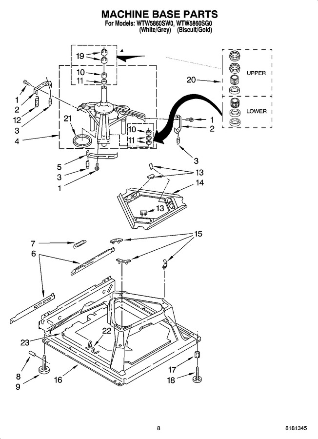 Diagram for WTW5860SW0