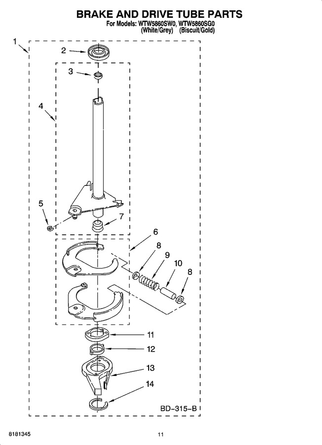 Diagram for WTW5860SW0