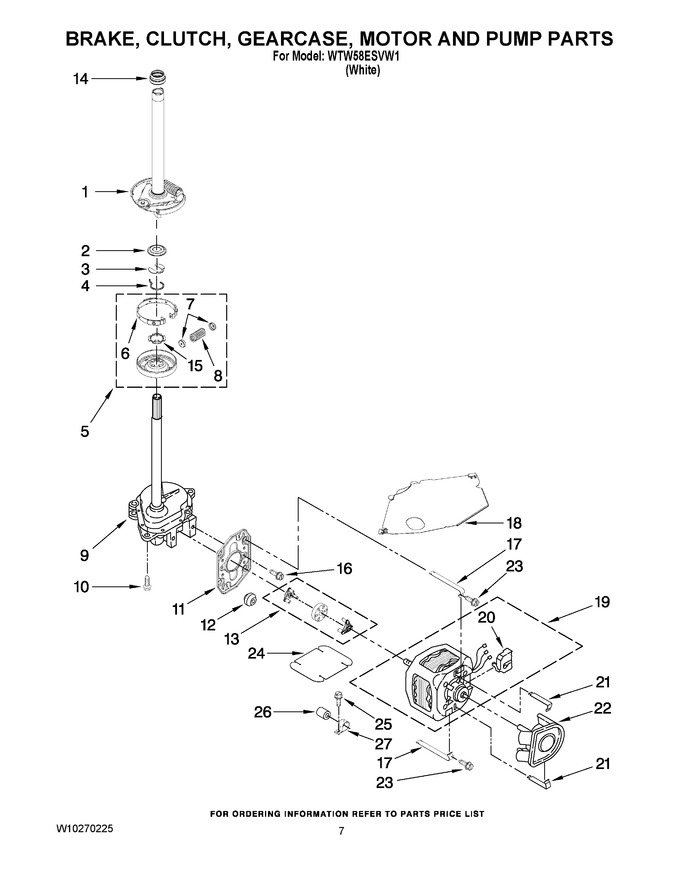 Diagram for WTW58ESVW1