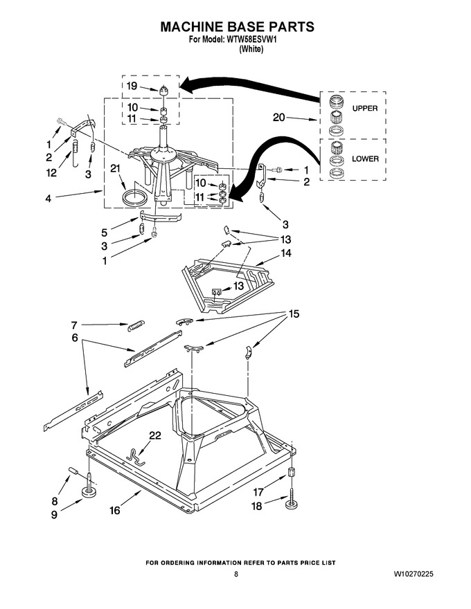 Diagram for WTW58ESVW1