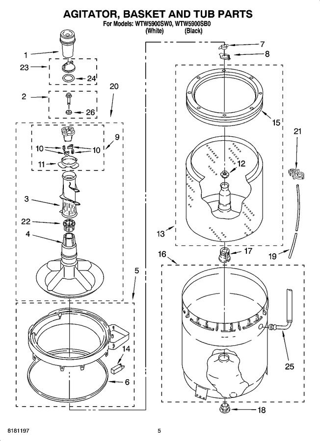 Diagram for WTW5900SW0