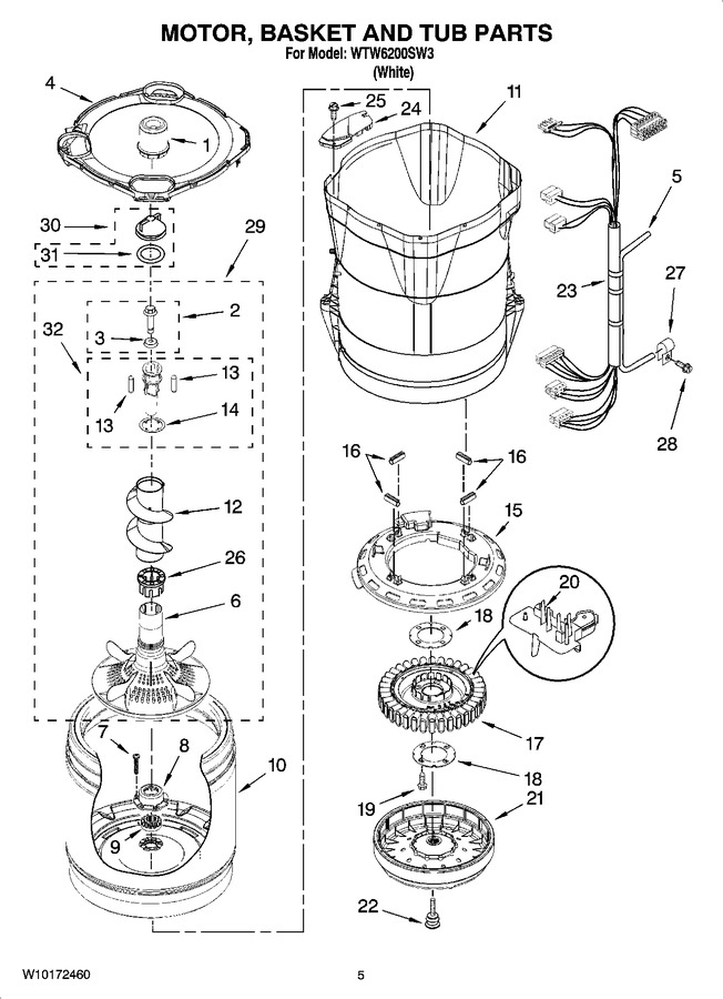 Diagram for WTW6200SW3