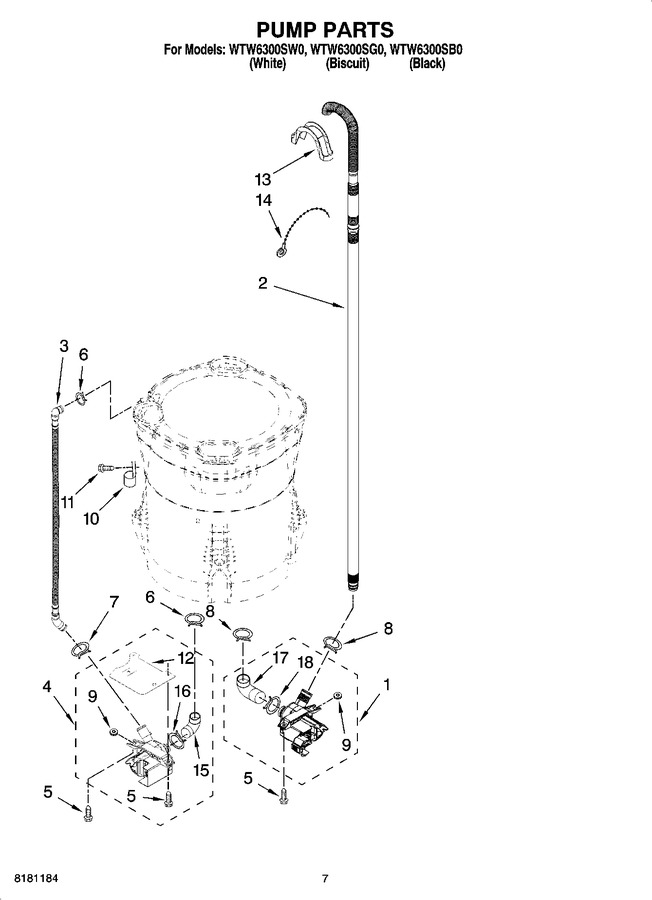 Diagram for WTW6300SG0