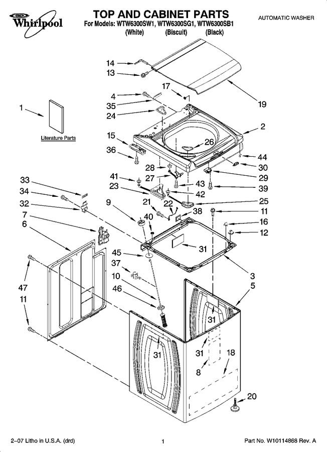 Diagram for WTW6300SG1