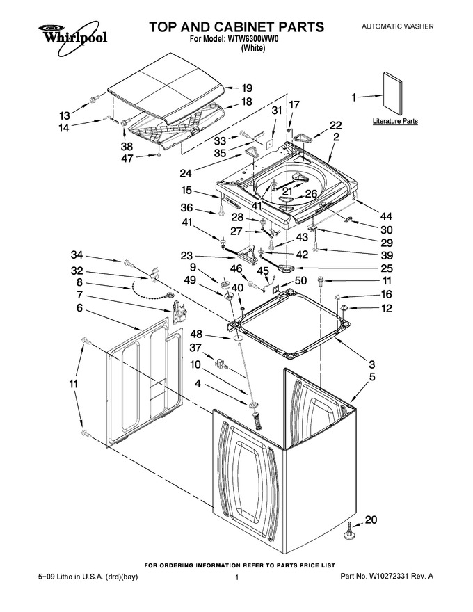 Diagram for WTW6300WW0